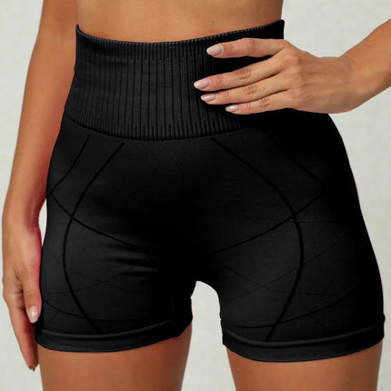 Shorts deportivos de mujer con cintura alta y elasticidad