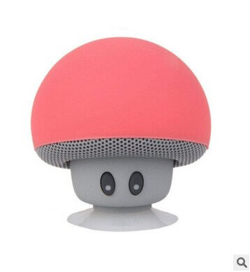 Mini altavoz bluetooth hongo con ventosa de silicona