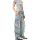 Jeans cargo oversize de mujer, cómodos, modernos y con un estilo streetwear que marca tendencia.