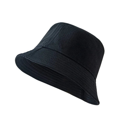 Sombrero de lavabo moderno, informal y versátil, sombrero de pescador negro, parasol plegable y sombrero de protección solar. - tugranalmacen.com