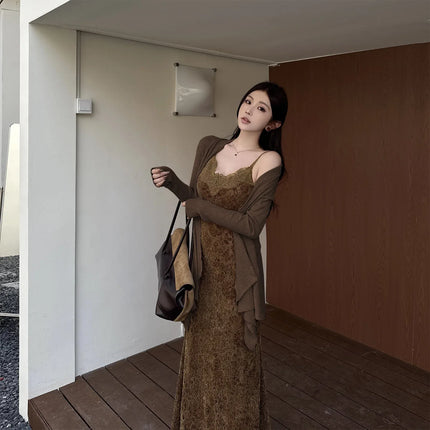 Vestido Camisola de encaje ajustado que abraza la cadera - tugranalmacen.com