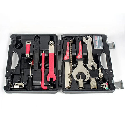 BIKEHAND 18 In 1 Multifunctional Bicycle Tools Kit Portable Bike Repair Tool Box Set Hex Key Wrench Remover Crank Puller - tugranalmacen.com