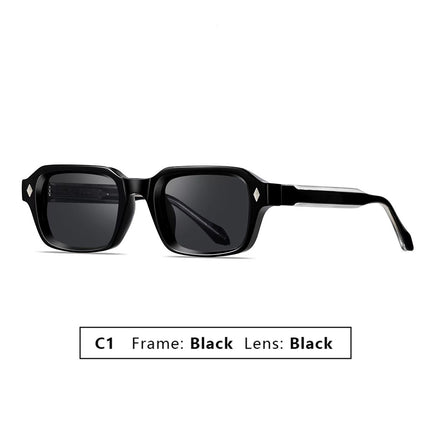 Gafas de sol cuadradas unisex negras