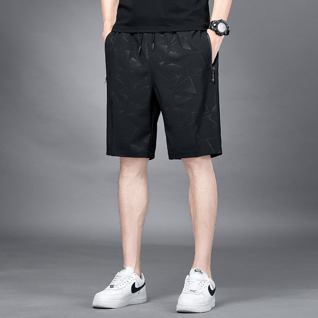 Pantalones cortos de seda de hielo para hombre verano