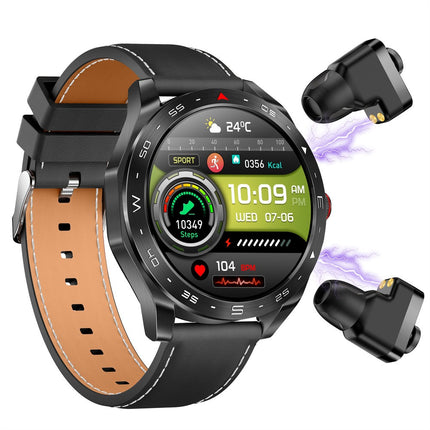 Reloj inteligente T95 con auriculares y monitor de salud