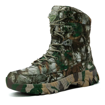 Botas de camuflaje altas