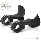Acoples ergonómicos para bici de montaña, color negro
