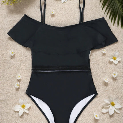One-Piece Swimsuit Women - One-Shoulder Sexy High-Waist Bikini Swimwear - tugranalmacen.com