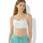 Camisola deportiva con espalda cruzada y escote redondo