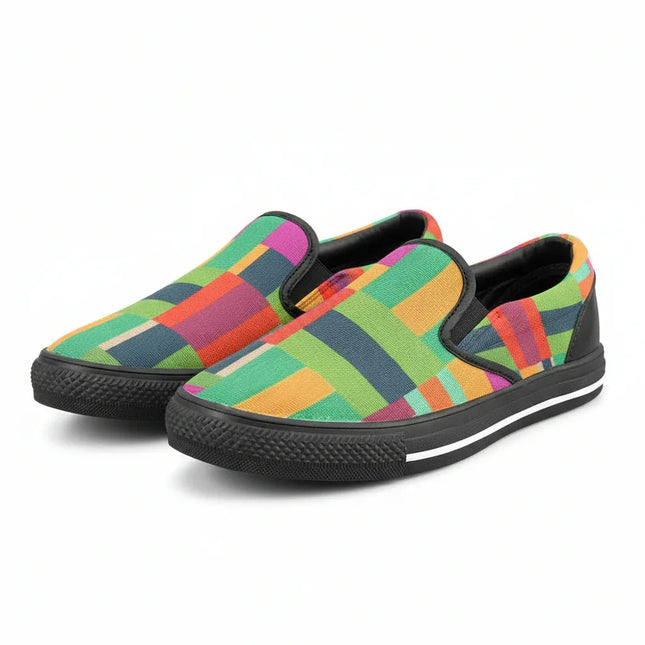 Zapatillas Slip-On modelo Patchwork con diseño original