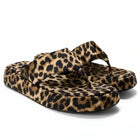 Sandalias Leopard con tira al dedo