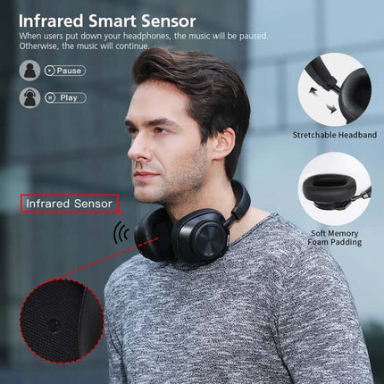 Auriculares Bluetooth Bluedio T6S con cancelación de ruido activa