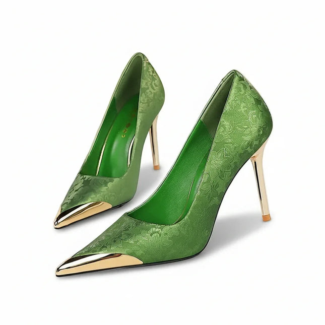 Tacones altos de mujer Big-Tree en seda, color elegante