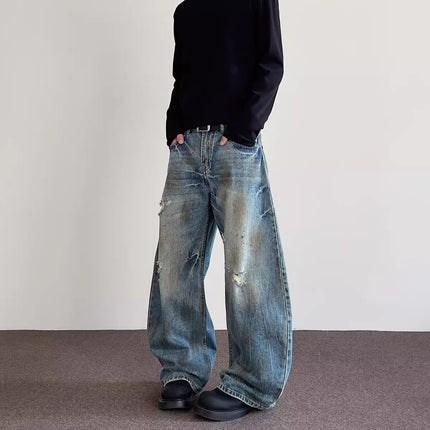 Pantalones vaqueros retro hombre estilo Vintage