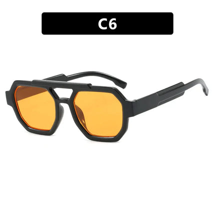 Nuevas gafas de sol poligonales de doble haz personalizadas - tugranalmacen.com