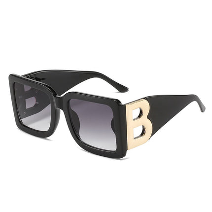 Gafas de sol cuadradas grandes con diseño cóncavo y protección UV