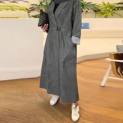 Chaqueta cortavientos informal de estilo largo - tugranalmacen.com