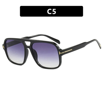 Gafas de sol de piloto retro de doble haz - tugranalmacen.com