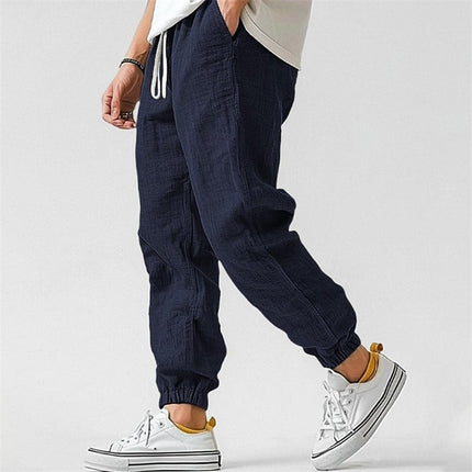 Pantalones deportivos rectos con cintura elástica para entrenar
