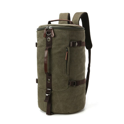 Mochila de lona resistente color khaki