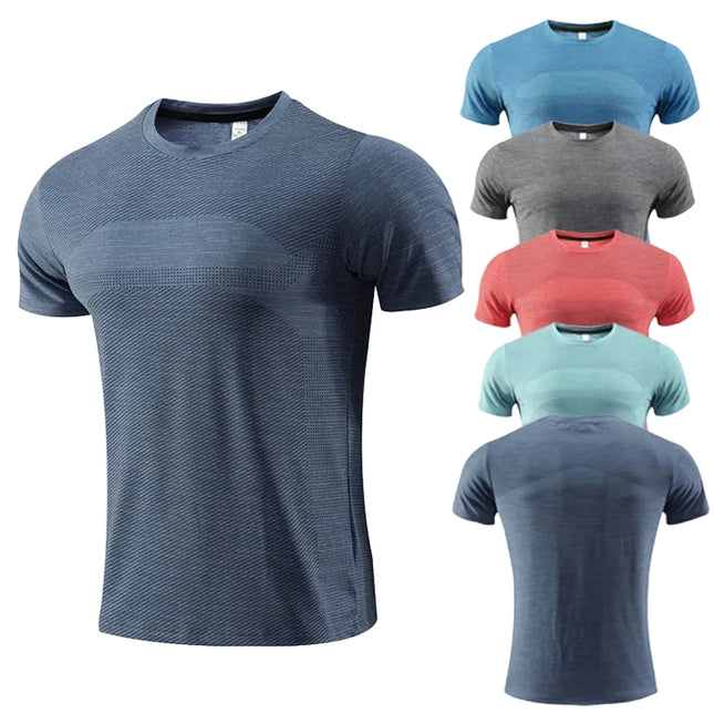 Camiseta deportiva de manga corta y secado rápido