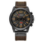 Men's Watch Sports Six Pin Quartz Watch Calendar Men's Watch Waterproof Belt Watch - tugranalmacen.com