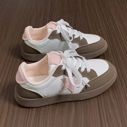 Zapatillas deportivas con estrella y cordones para estilo casual