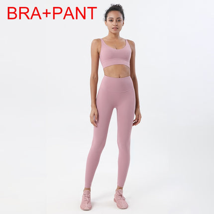 Conjunto de 2 piezas de yoga deportivo Soisu