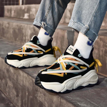 Zapatillas deportivas chunky multicolor para hombre New Ishta