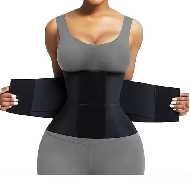 Cinturón deportivo negro para el abdomen