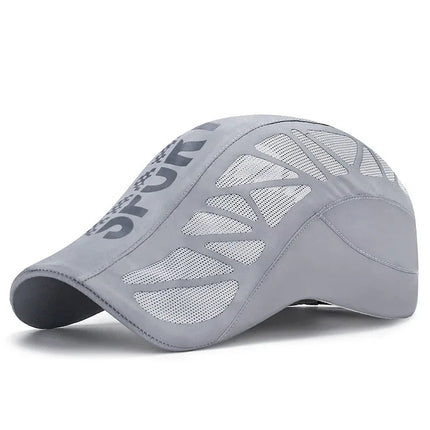 Gorra de verano con letras para hombre, transpirable, de malla, de secado rápido, con protección solar para exteriores. - tugranalmacen.com