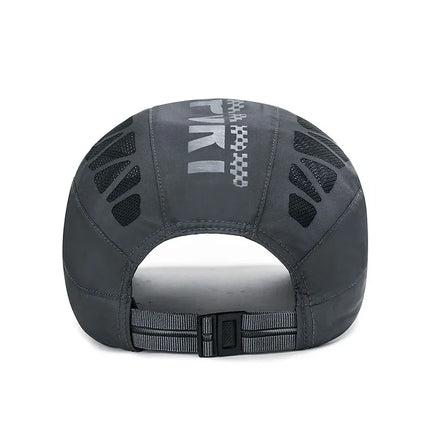 Gorra de verano con letras para hombre, transpirable, de malla, de secado rápido, con protección solar para exteriores. - tugranalmacen.com