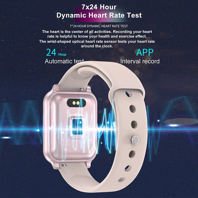 Pulsera inteligente con monitor de salud y notificaciones impermeable