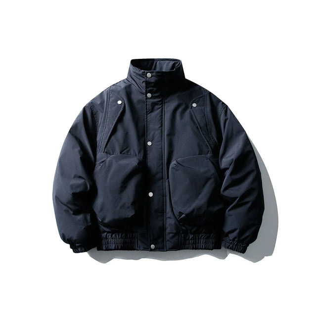 Chaqueta Bomber Acolchada de Hombre | Invierno Oversize Azul