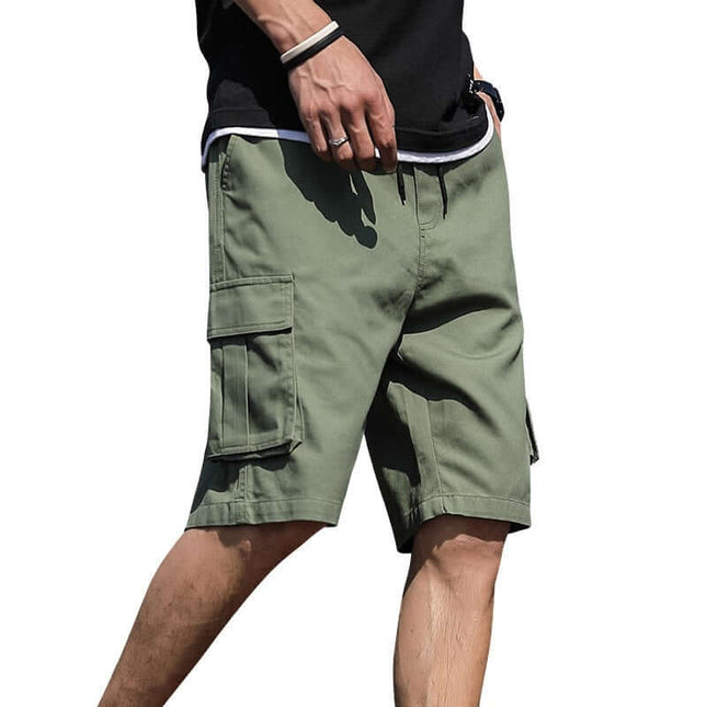 Pantalones cortos deportivos de verano para hombre en color liso