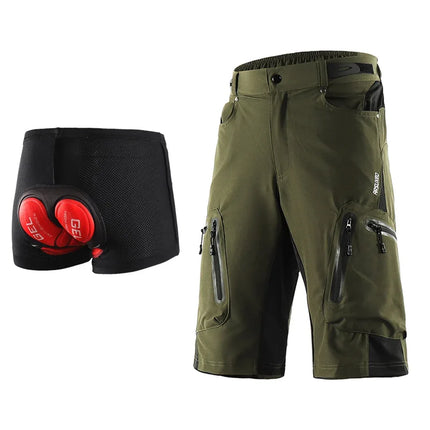 Pantalones cortos para Ciclismo MTB - Descenso color Verde con Culotte