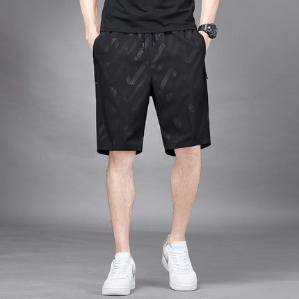 Pantalones cortos de seda de hielo para hombre verano