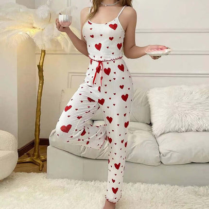 Conjunto de pijama de mujer con camisola y camiseta