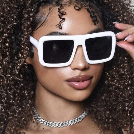 Gafas de sol cuadradas retro con protección UV