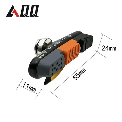 AQQ 1 Pair Road Bicycle Brake Pads Bicycle Braking V Brake Holder Shoes Rubber Blocks Durable Cycling Accessories - tugranalmacen.com