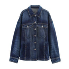 Chaqueta Vaquera de Mujer - Denim Azul Oscuro Estilo Clásico
