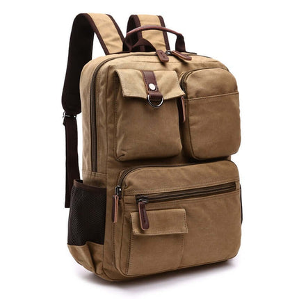 Mochila de lona encerada