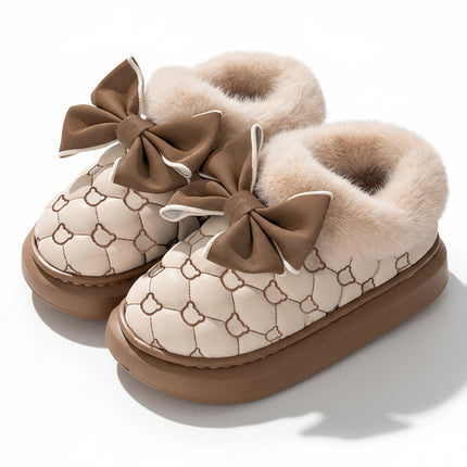 Pantuflas de algodón y terciopelo Fun-Mingsheng, color gris