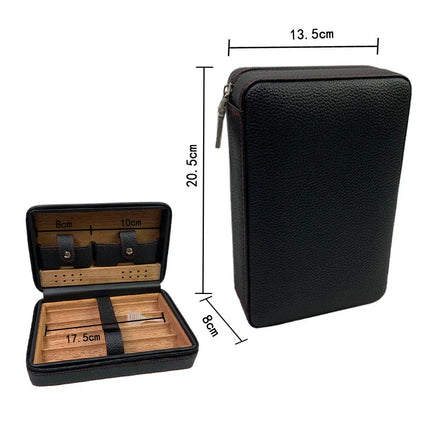 Caja de puros humidificador de madera de cedro Big-Gaoxiba