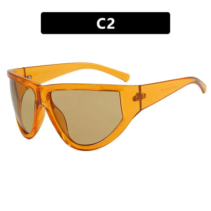 Gafas de sol de ciclismo con montura grande y un toque tecnológico futurista - tugranalmacen.com
