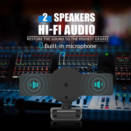 4k beauty autofocus 1080p computer camera high-definition audio USB live streaming webcam2k fill light - tugranalmacen.com