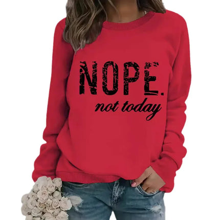 Sudadera NOPE en color blanco