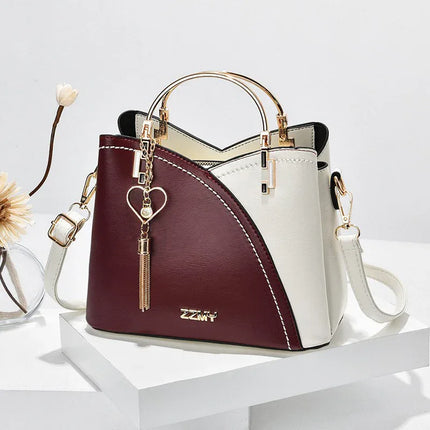 Trendy Handbag Korean Style Color Block Large Capacity Women's Bag Fashion Shoulder Crossbody Bag Wholesale Cross-border Bucket Bag - tugranalmacen.com