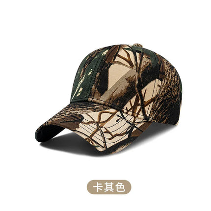 Gorra de béisbol de camuflaje para hombre con ala ancha, protección solar para exteriores, ajustable. - tugranalmacen.com