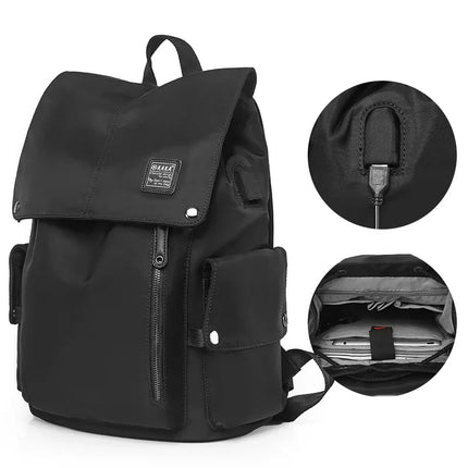 Mochila Oxford de viaje multifuncional y moderna para hombre, con múltiples compartimentos y almacenamiento. - tugranalmacen.com